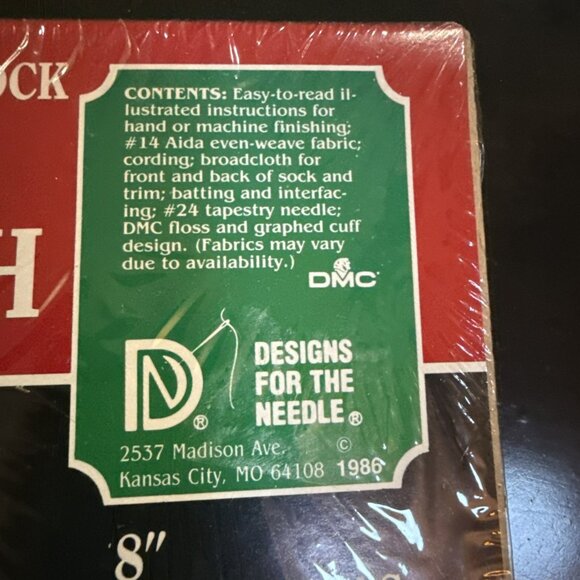 Country Cross-stitch Merry Christmas Sock #9805 And 9806 8" Lot If 3 Vintage - Picture 2 of 10